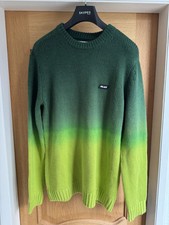 Palace Skateboards Gradient Dye Rib Knit Sweater Green - Size XL  (New With Tag)