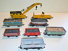 Job lot Hornby / Bachmann / Lima goods wagons and BR breakdown crane / weathered
