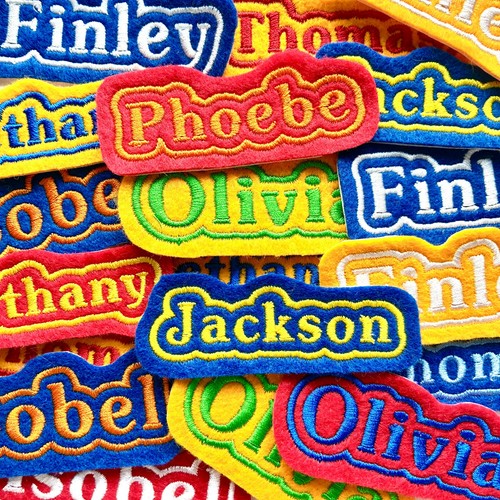 Personalised embroidered name - embroidered,