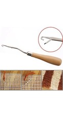 Wooden Bent Latch Hook Tool Latch Hook Crochet for Blanket Making