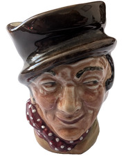 Vintage - SAM WELLER - D6140 - Royal Doulton Toby Character Jug 6cm VGC 'A' Mark