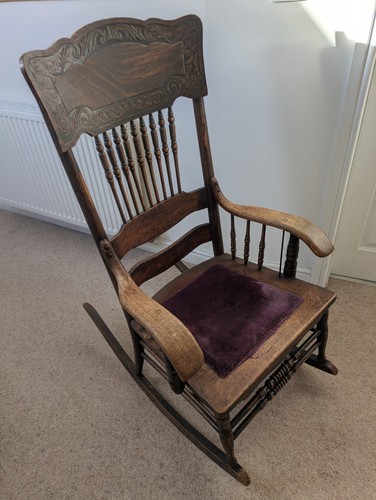 Antique rocking chair - rocking,