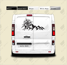 LARGE Compass Mountain Sticker