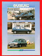 1988 SUZUKI SWIFT Sales Brochure UK Market - 1.3 GTi, 1.3 GLX Executive, 1.3 GL