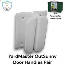 2 Replacement Door Handles Compatible with Yardmaster Outsunny Metal Shed UK