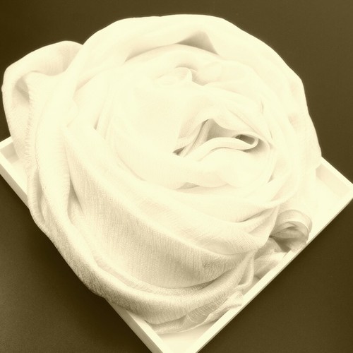 Large satin woman - large, scarf