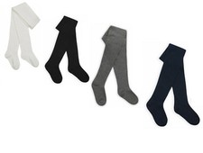 Girls Kids Tights Cotton Rich Plain School Warm 1 2 3 4 5 6 7 8 9 10 11 12 Years