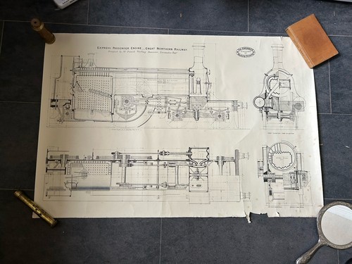 The engineer working drawing - working,