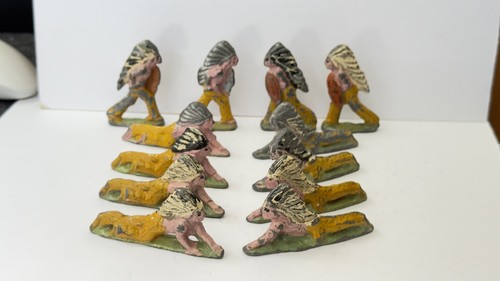 Vintage lead figures aluminium - lead,
