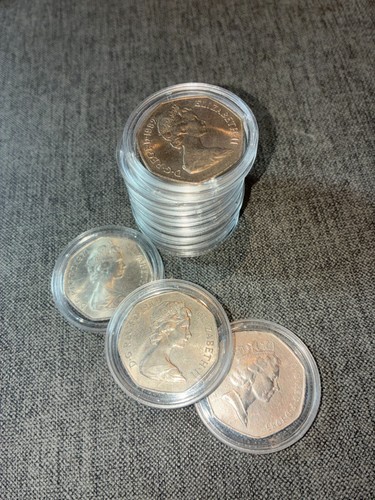 Vintage large 50p pieces - vintage,