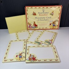 Vintage Royal Doulton Bunnykins 1998 Photo Frame Cards & Envelopes - New