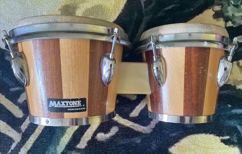 Wooden bongo drum set - set,
