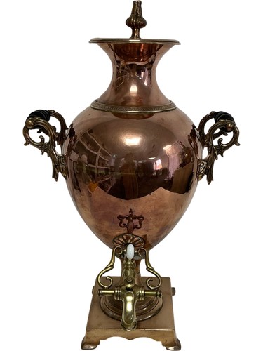 Vintage copper samovar urn - samovar,