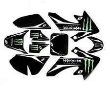 Pit Dirt Bike Plastics Graphic Sticker Set Monster Energy Drink CRF50 CRF 50