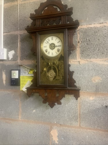 Wall hanging clock - wall,