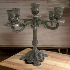 Large Ornate 5-Arm Candelabra