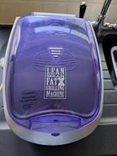 Vintage George Foreman Indoor Grill GR20BWV With Bread/Bun Warmer