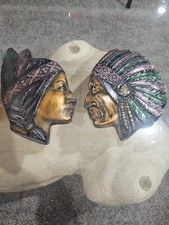 Vintage Chalkware Native