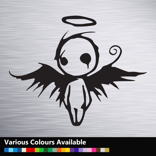 Gothic winged angel vinyl - winged,