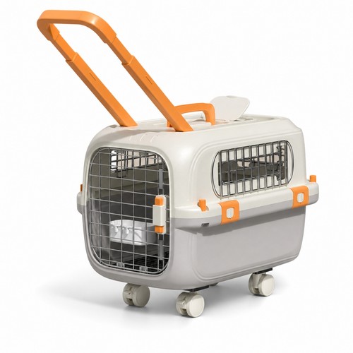 Rolling pet carrier hard shell - pet,