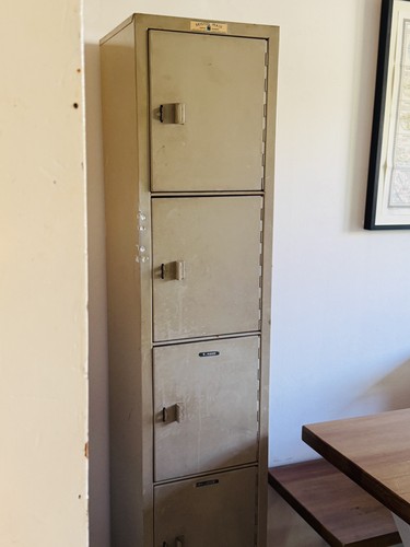 Vintage steel locker - vintage, storage