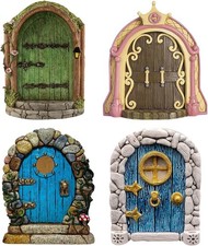 DAVBNM 4 Pcs Fairy Door