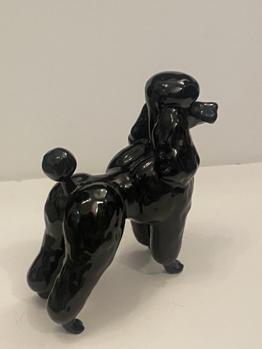 Beswick black poodle figurine - beswick,