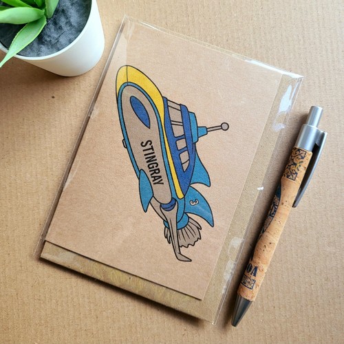 Stingray birthday card - stingray,
