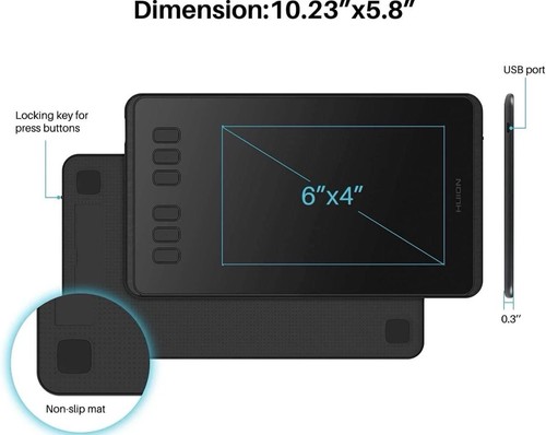 Huion h640p digital drawing - huion,