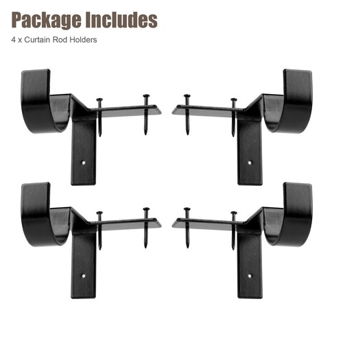 4pcs curtain rod brackets - 4pcs,
