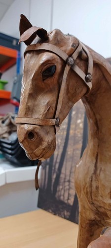 Vintage large leather - leather, wrapped