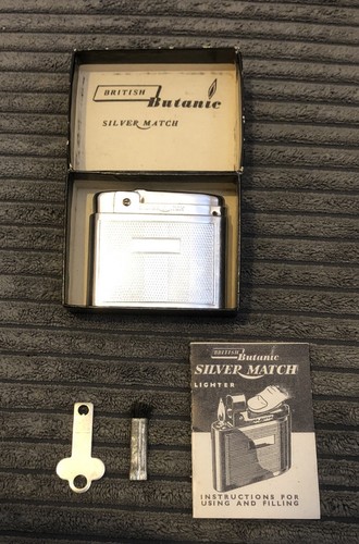 Silver match vintage gas - silver,