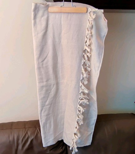 Teema beige geometric fringed - teema,