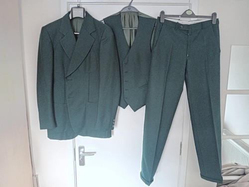 Green 60s 70s pure - green, wool