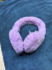 UGG PURPLE FAUX FUR EARMUFFS