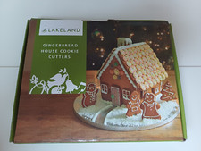 LAKELAND Gingerbread House Cookie Cutter Festive 12 Piece Set Metal