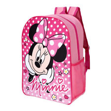 Minnie Mouse Pink Backpack Rucksack Disney Back To School Girls XL 40cm Book Bag
