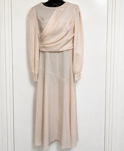 Cream round neck long - cream,