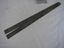 Folding 2ft Steel Rule. Made in England.