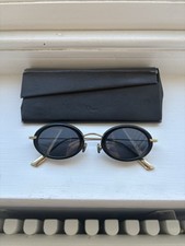Christian Dior Matrix Style Black Sunglasses With Gold Metal arms RRP£340