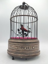 Victorian Singing Bird in Cage Automaton Clockwork Music Box Fully Working