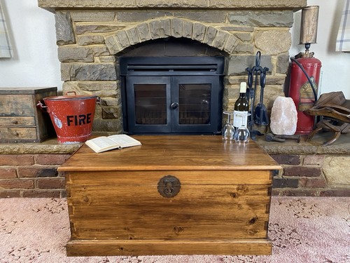 Old antique pine chest - antique,