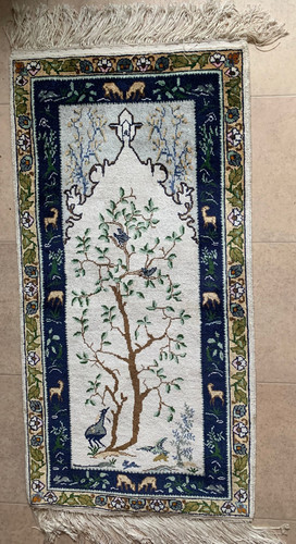 Fine vintage kairouan tapestry - fine,