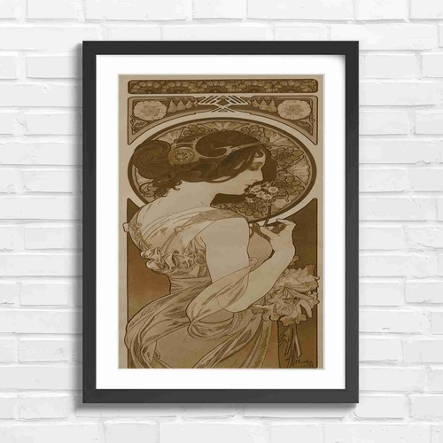 Art nouveau woman - nouveau, floral