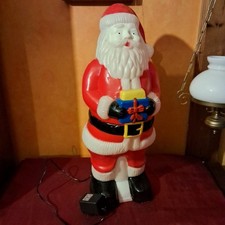 Vintage Blow Mold Father Christmas Santa Claus Christmas Light Working 