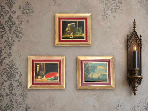 Vintage spanish miniature oil - miniature,