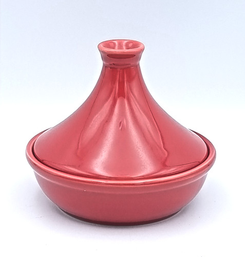 Clay tagine fire red - red, ceramic