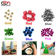 Jingle Bells Christmas Gold,Silver, Red,Green Charms Card Craft Sizes 8mm-20mm