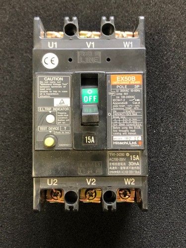 Hitachi ex50b earth - x1, earth-leakage