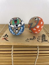 Japanese Kokeshi Folk Art Dolls 5cm Kichomu Original Box + Certificate VGC CUTE